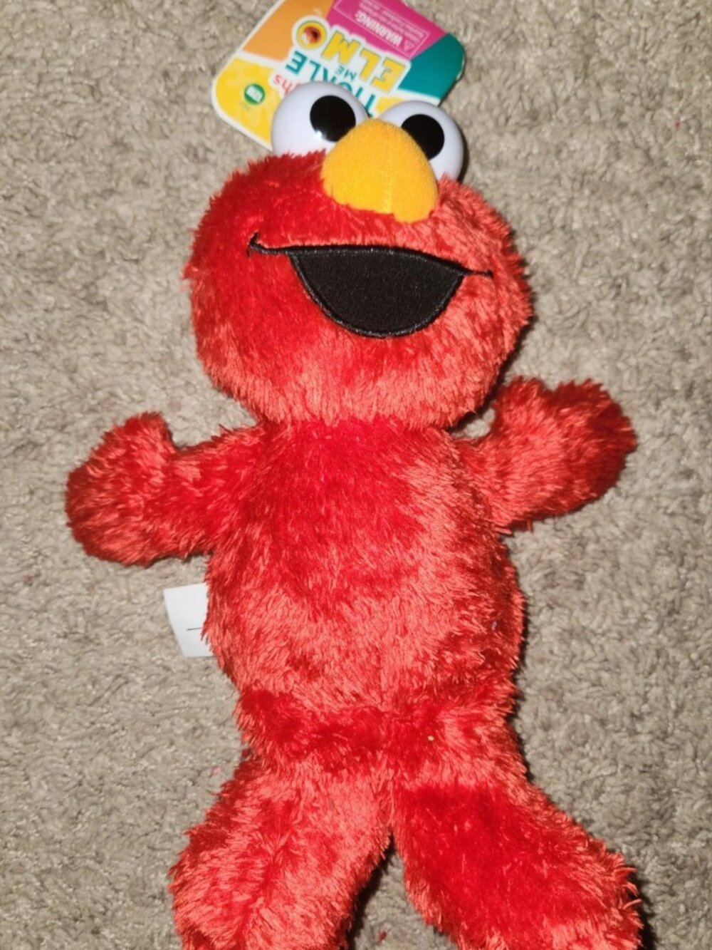 Playskool Sesame Street Little Laughs Tickle Me Elmo Plush Toy New Works